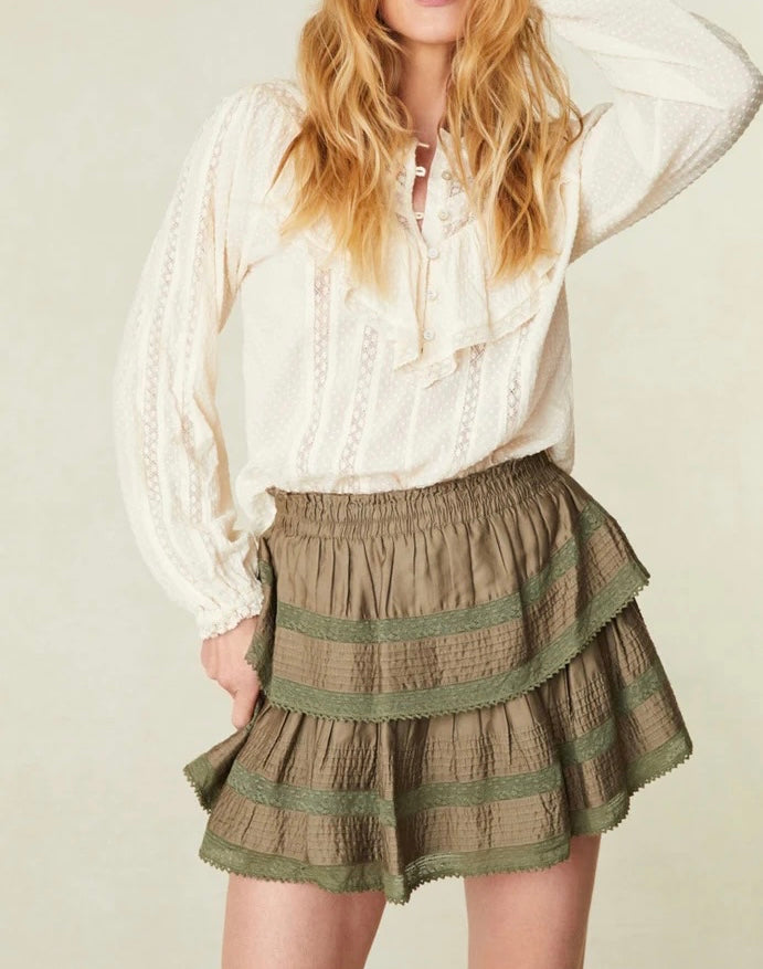 Ruffle Mini Skirt