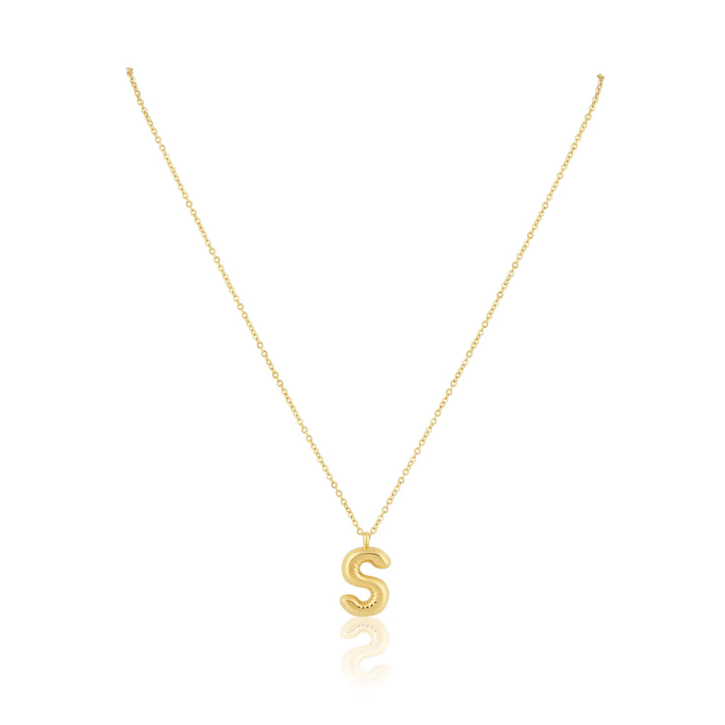 Bubble Initial Necklace