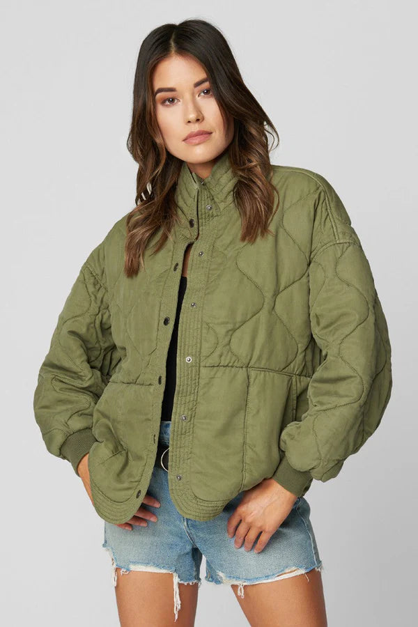 Burnt Sage Quilted Jacket